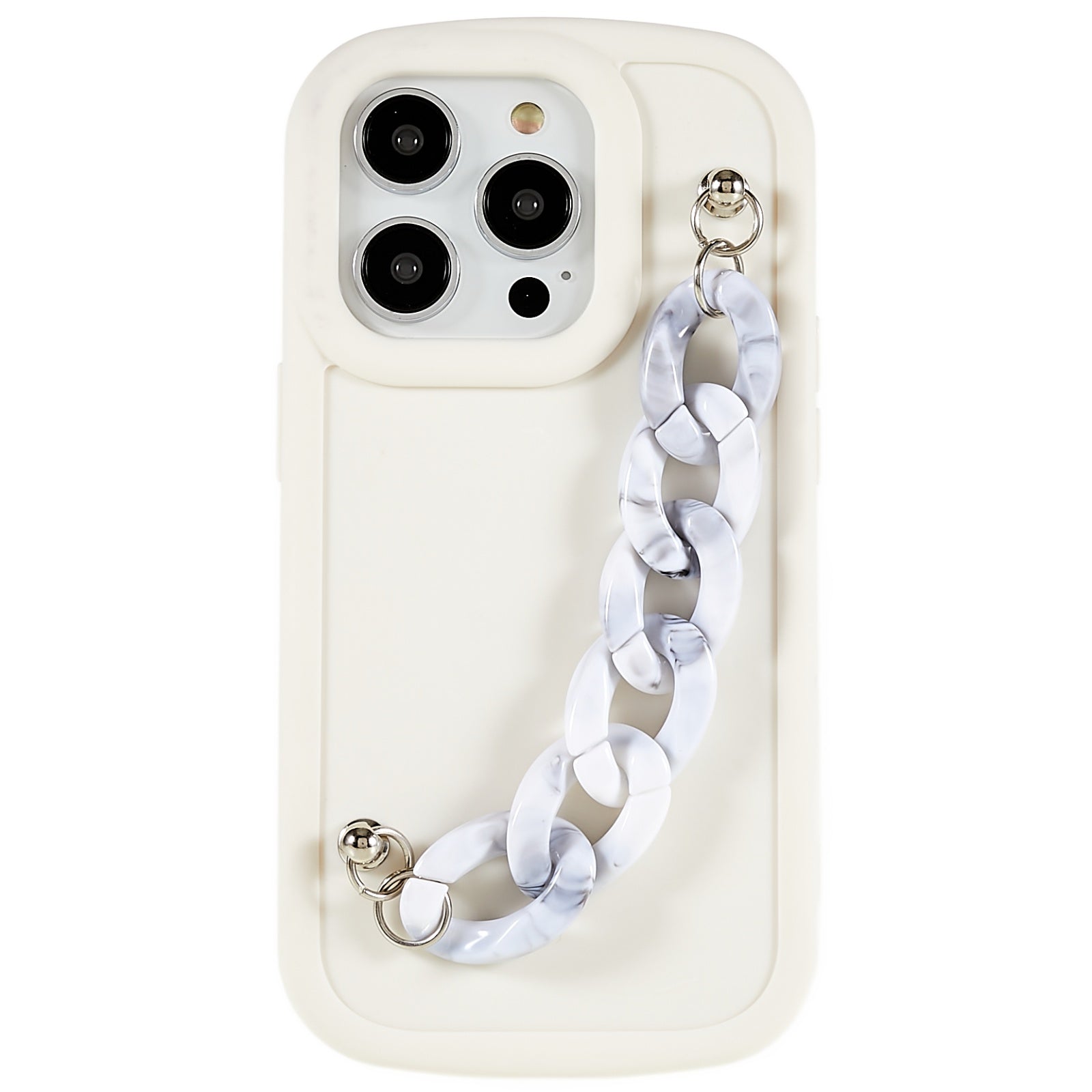 For iPhone 14 Pro Soft TPU Case with Chain Bracelet Matte Anti-Drop Protective Phone Cover For iPhone 14 Pro Soft TPU Case with Chain Bracelet Matte Anti-Drop Protective Phone Cover